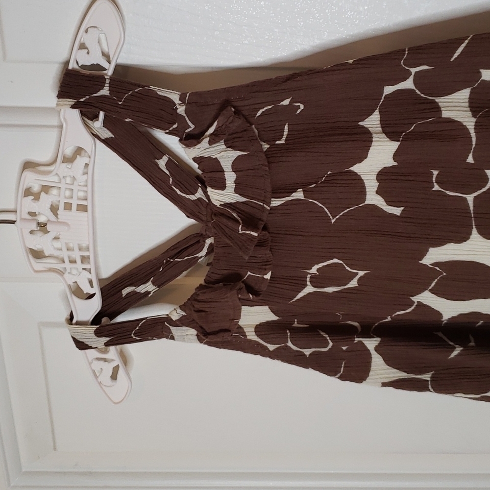 Genuine Kids OshKosh Brown Floral Dress NWT Size 3T - Picture 4 of 10